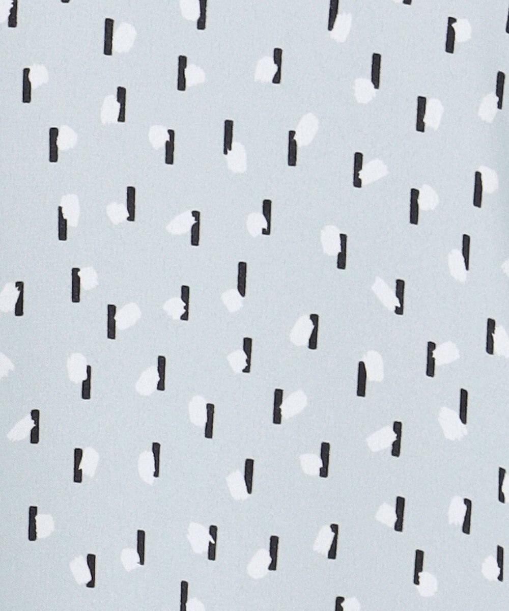 ICB L 【先行予約・WEB限定カラーあり】BackSatinAmunzen 5分袖バンドカラーブラウス 