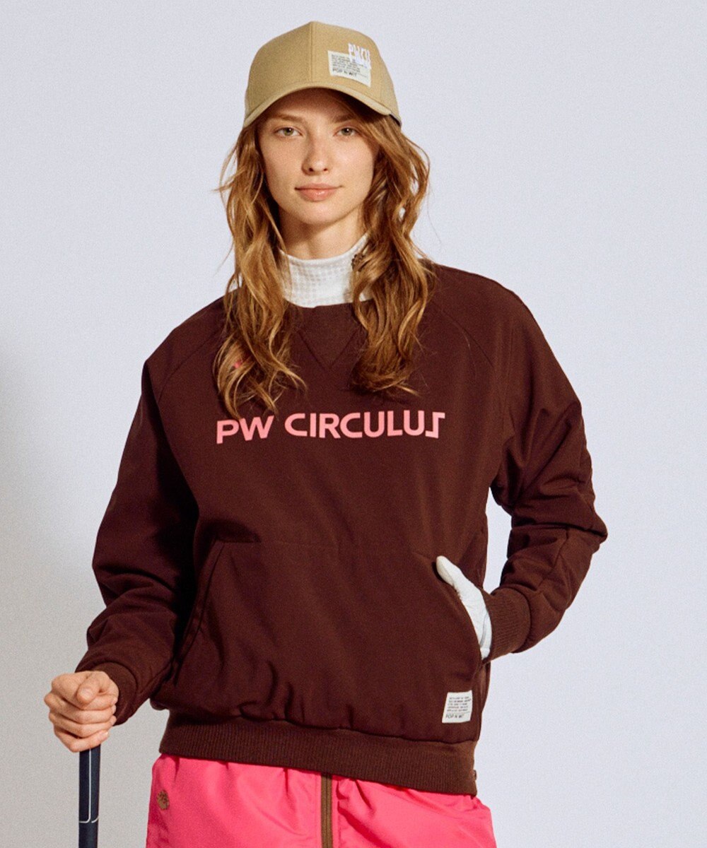 PW CIRCULUS 【3層レイヤー構造ボンディング×中綿キルティング】【WOMEN】中綿プルオーバー  ゴルフウェア レディース 