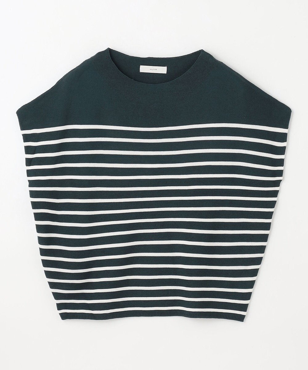 ANY 【新色追加/14色展開】アクリルガーターフレンチスリーブニット 