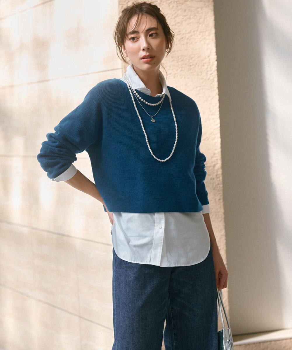 23区 S 【洗える】レイヤードニットツイン ワンピース 