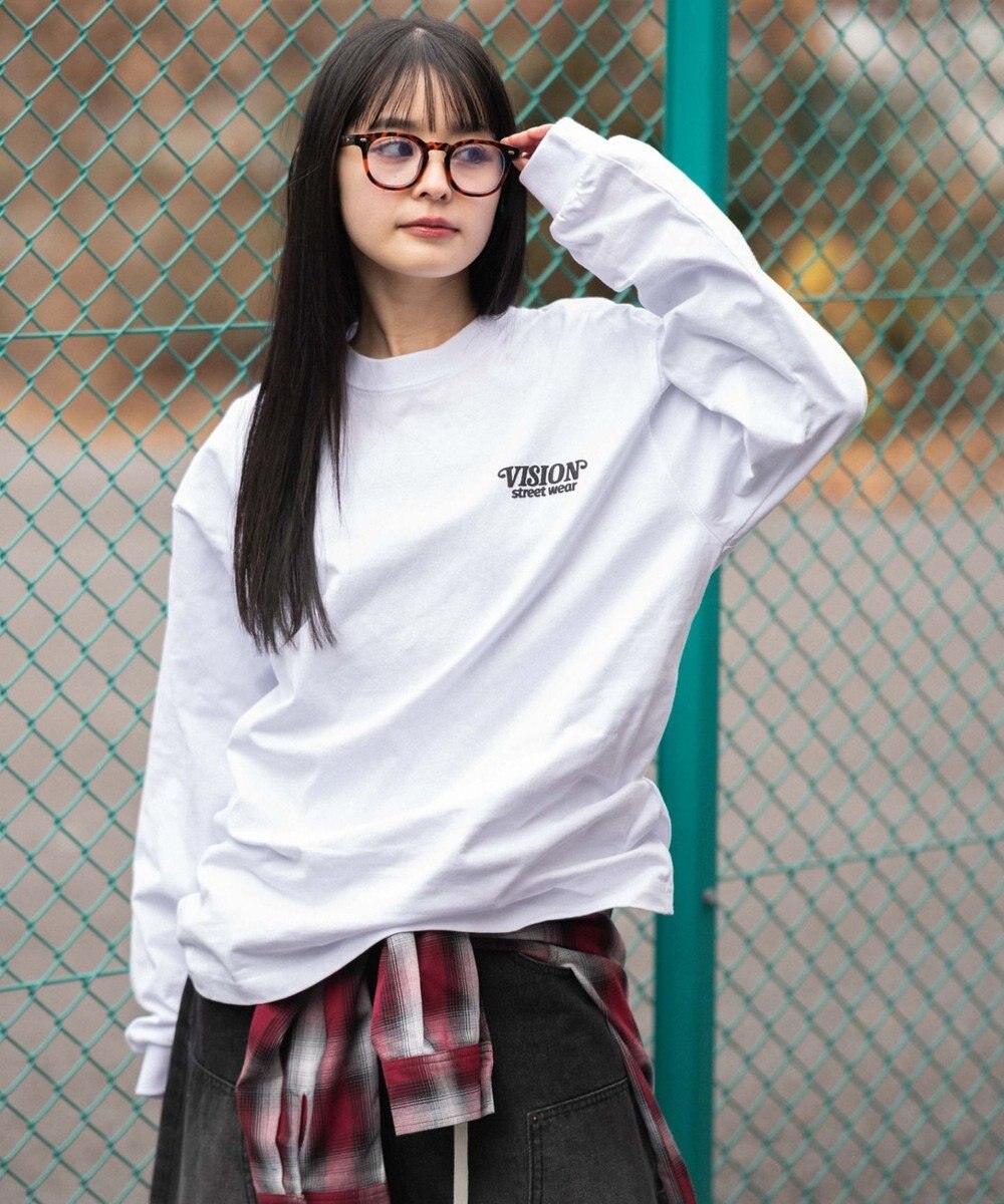 WEGO 【ユニセックス着用ITEM】別注VISIONゴーストスケーターグラフィックT（LS） 