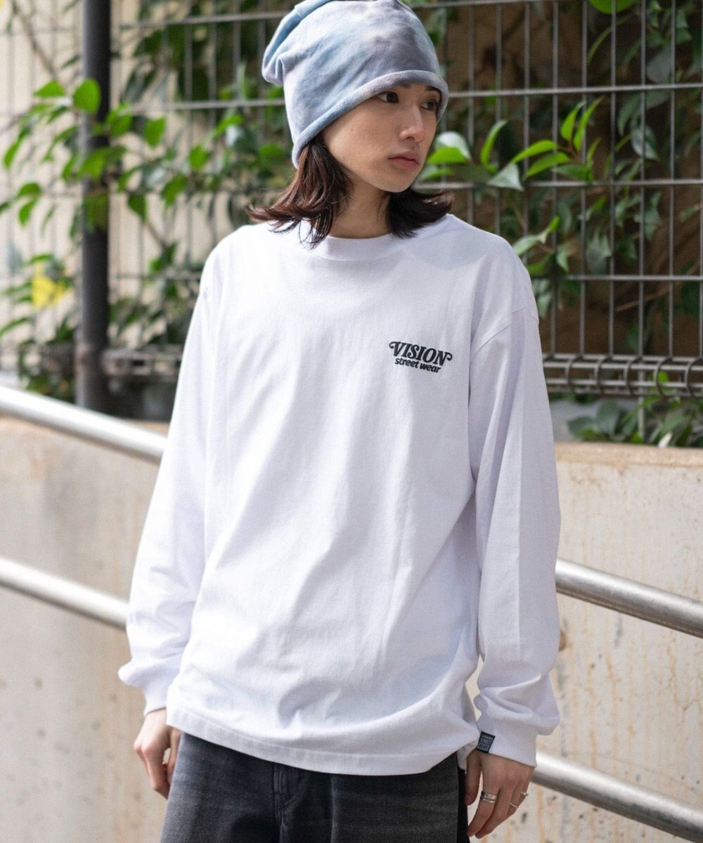 WEGO 【ユニセックス着用ITEM】別注VISIONゴーストスケーターグラフィックT（LS） 