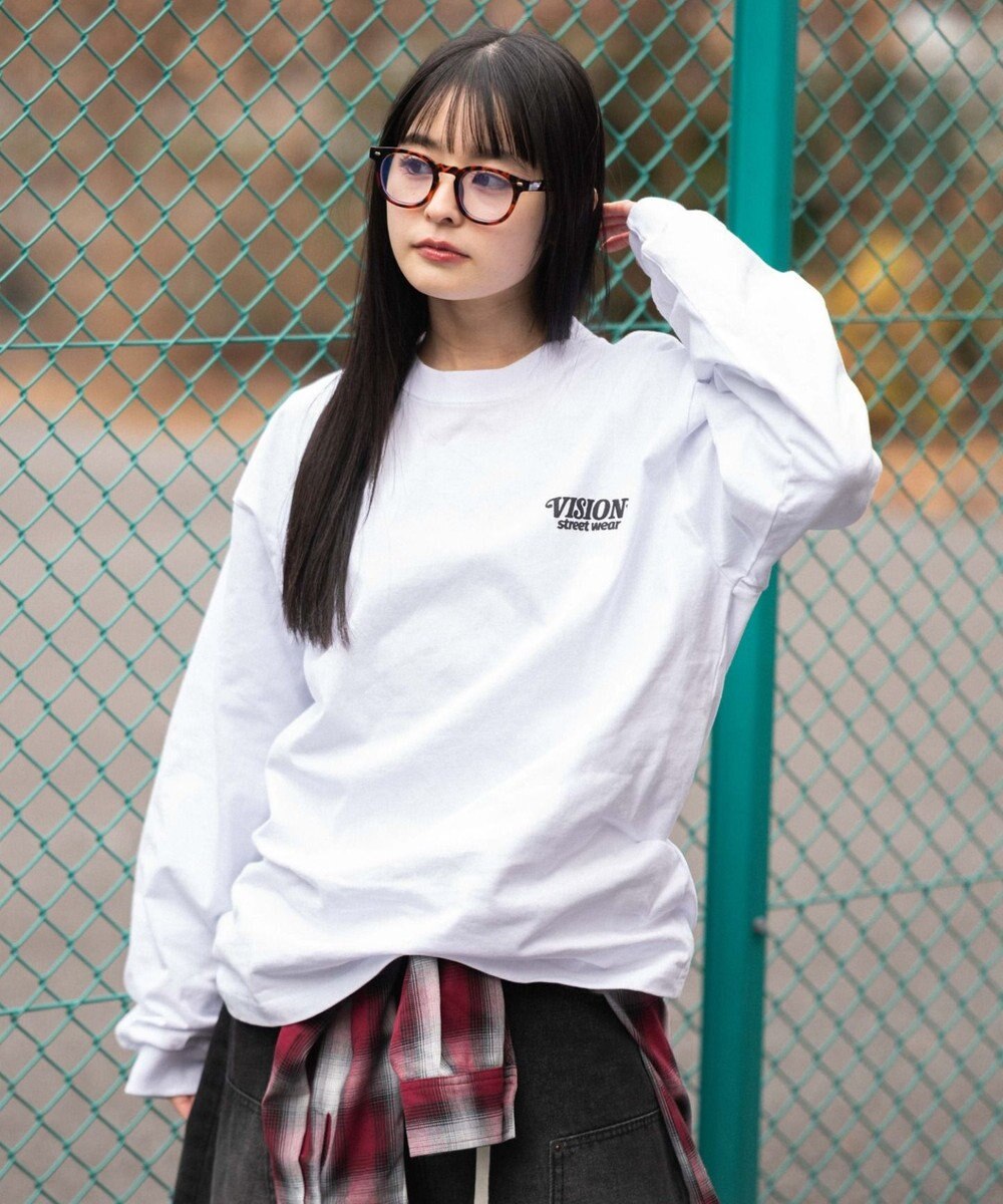 WEGO 【ユニセックス着用ITEM】別注VISIONゴーストスケーターグラフィックT（LS） 