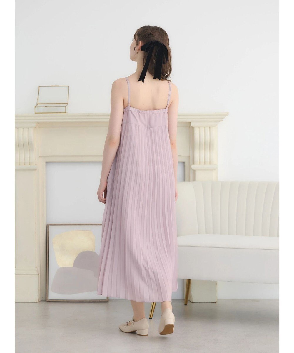 earth music&ecology ＳＥＴ２点　オーガンジー刺繍＋プリーツワンピース 