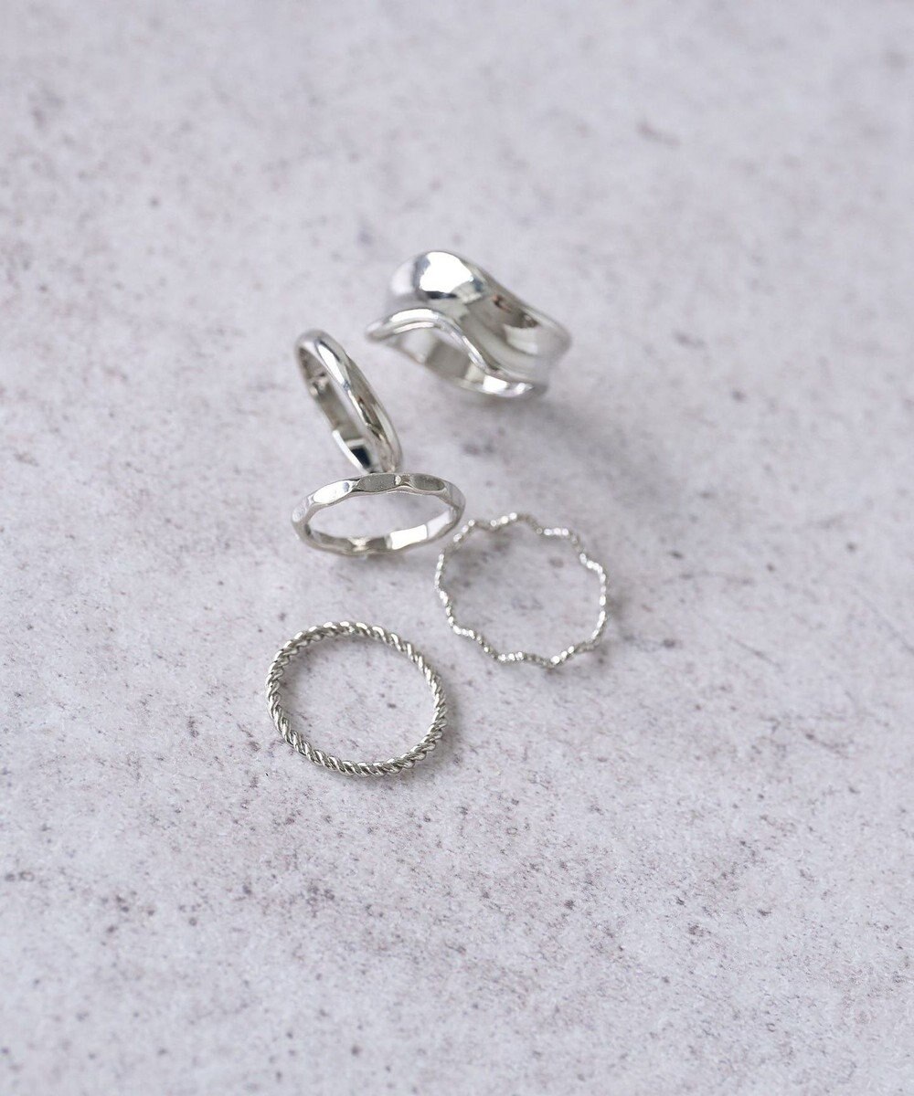 AMERICAN HOLIC 5SET ニュアンスメタルリング 