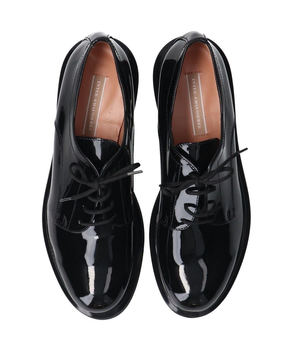 INTER-CHAUSSURES 【INTER-CHAUSSURES】ラウンドトウレザーダービーシューズ 