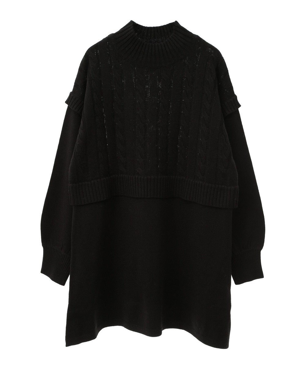 Green Parks ケーブルドッキングニットチュニック 