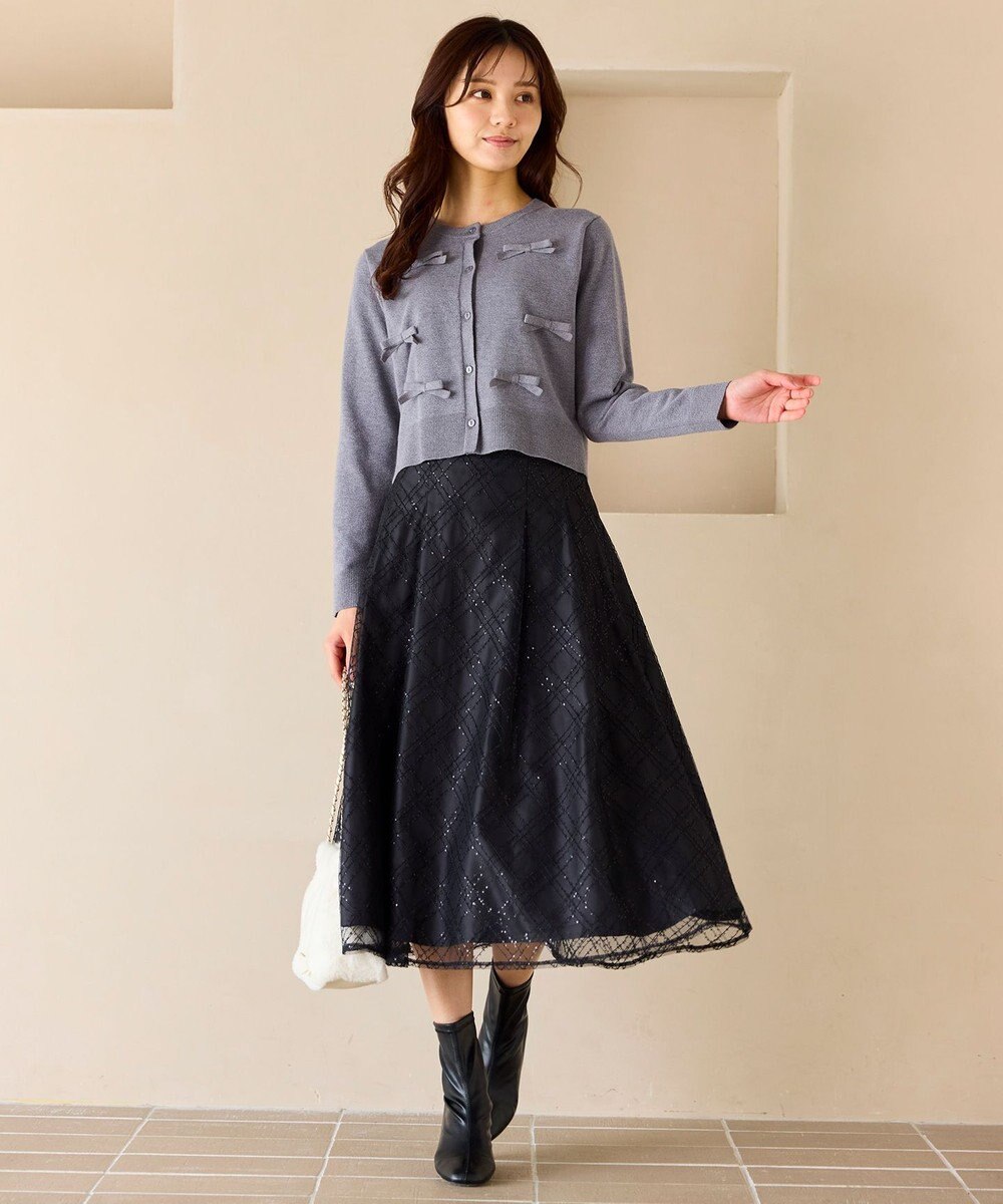 Feroux リボンディテール カーディガン 