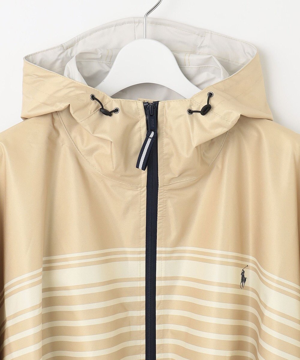 MOONBAT POLO RALPH LAUREN レインポンチョ 透湿撥水 マリンボーダー 