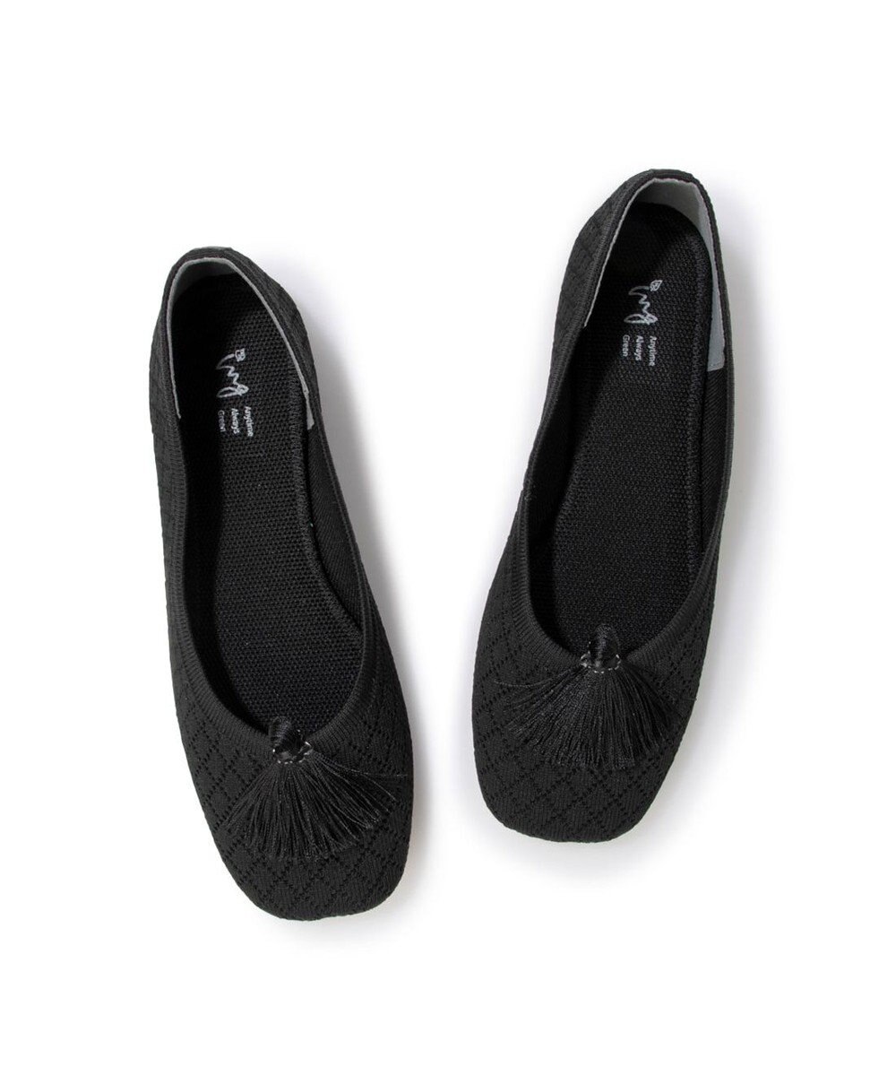 ing <ing>【サステナブル】２WAYスクエアトゥニットパンプス 