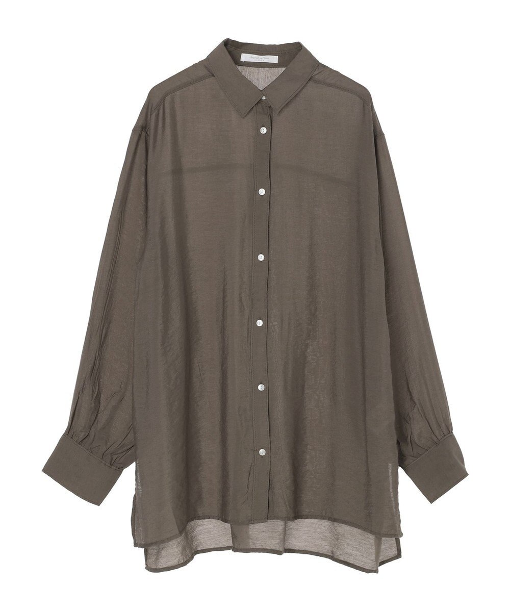 Green Parks レギュラー前後差シアーシャツ 