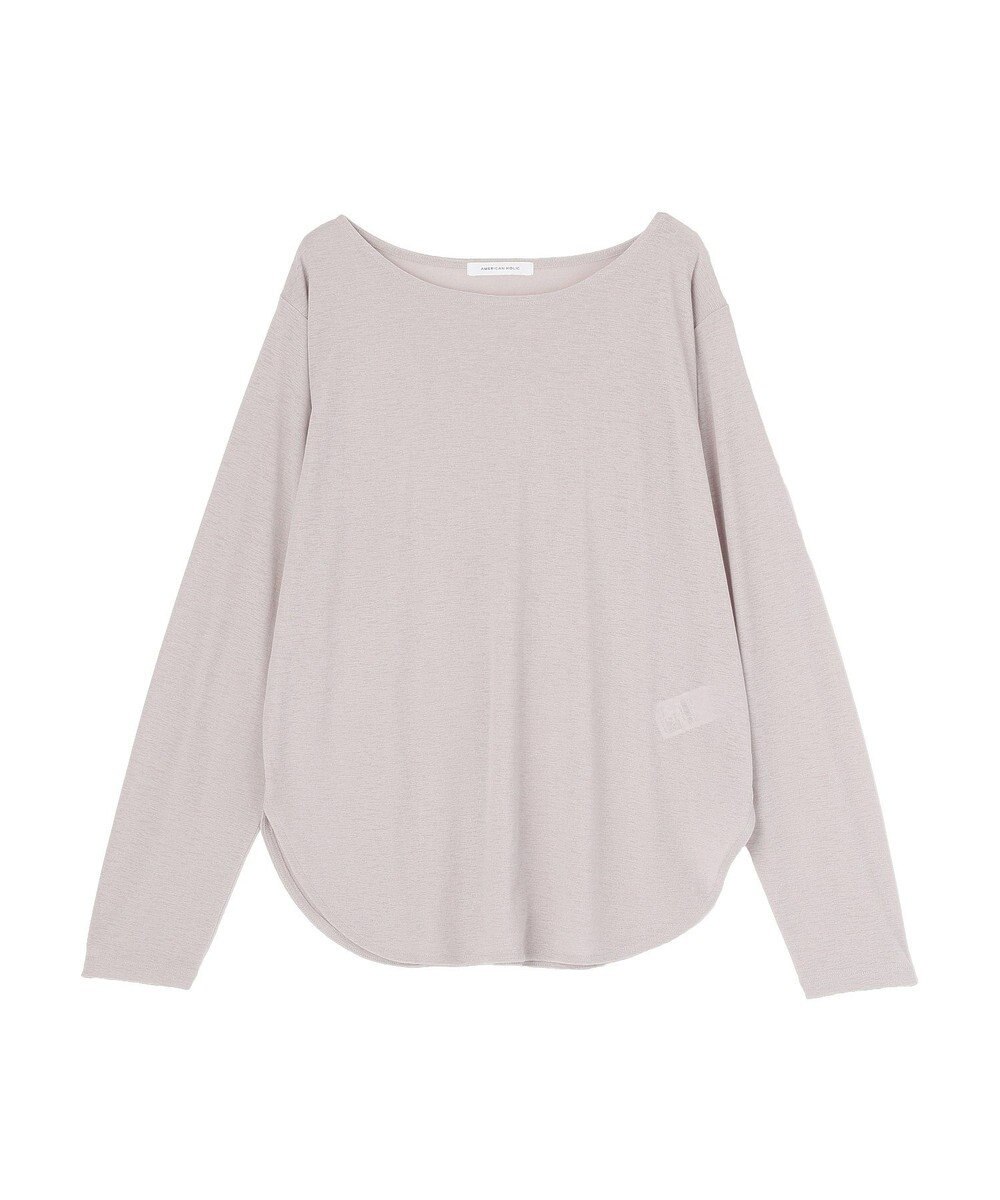 AMERICAN HOLIC ラウンドカットシアープルオーバー 