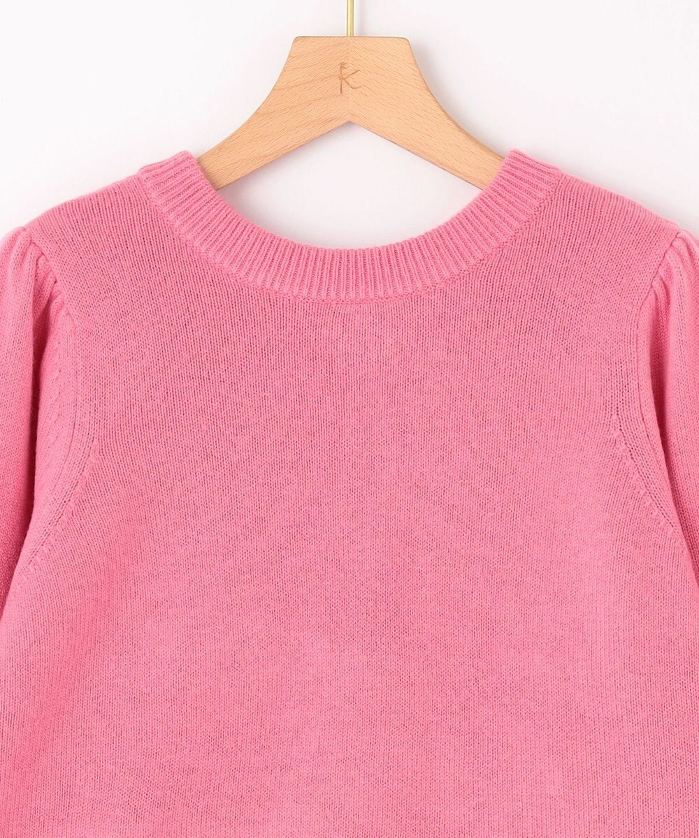 組曲 【8色展開・前後着用可】ウールカシミヤミックス パフスリーブ ニット 