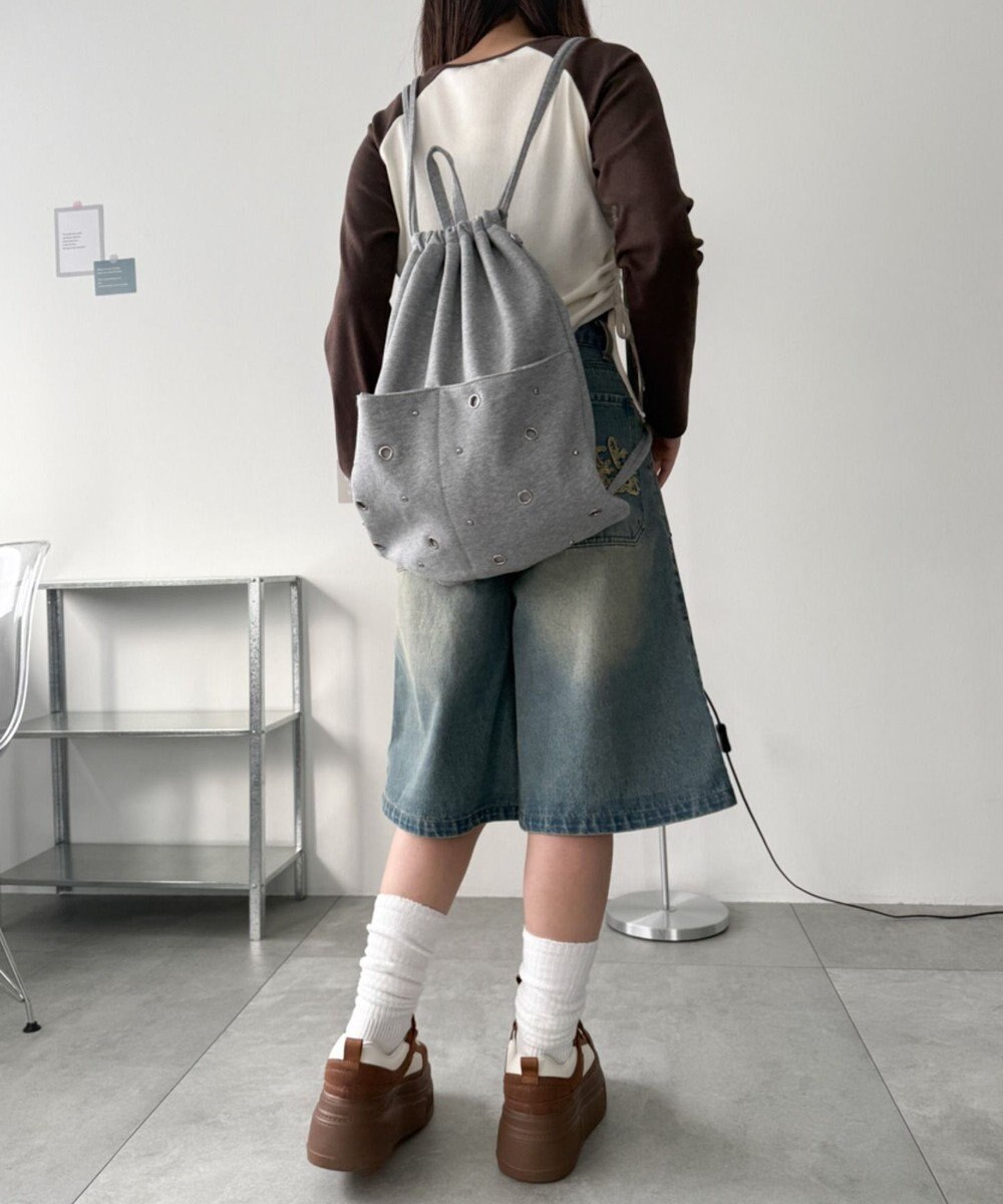 WEGO ハトメデザインナップサック 