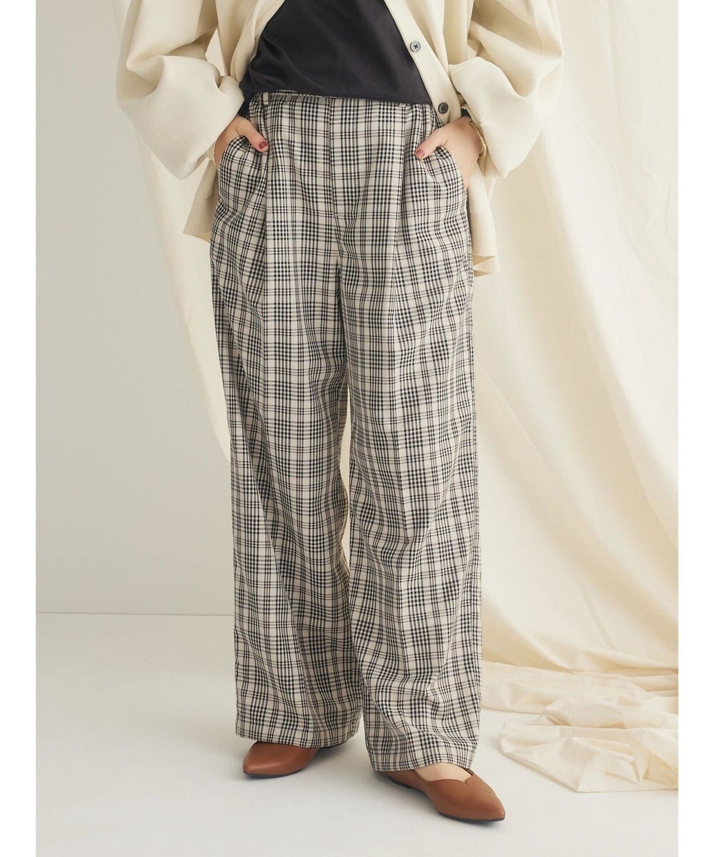 CRAFT STANDARD BOUTIQUE センタープレスチェックパンツ 