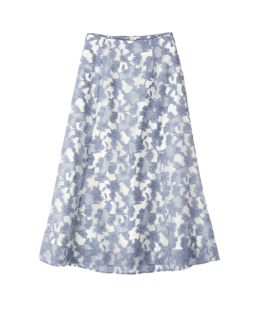 YECCA VECCA シアーレース柄マーメイドスカート 