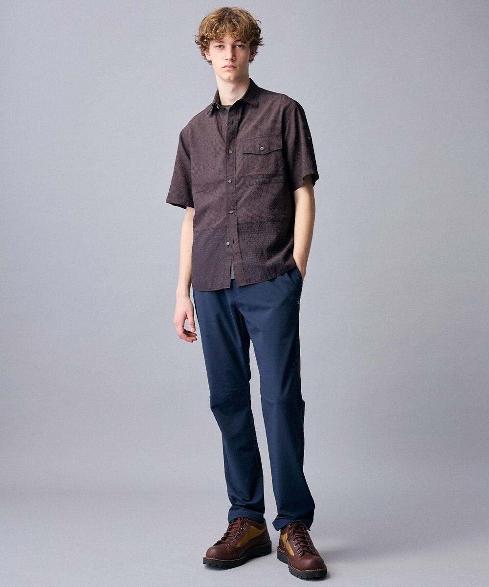 JOSEPH ABBOUD MOUNTAIN 【日本素材/軽量/オーガニックコットンブレンド】チェックコンビ アウトドア シャツ 