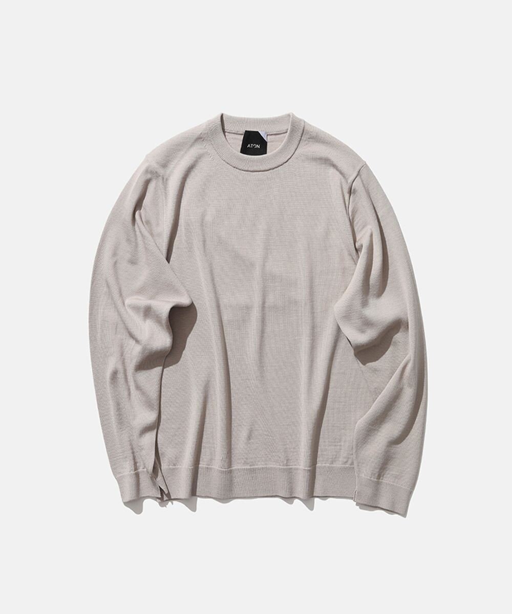 Natural Dye Slow Wool クルーネックセーター Unisex Mamun Om Natural Dye Slow Wool クルーネックセーター Unisex Mamun Om