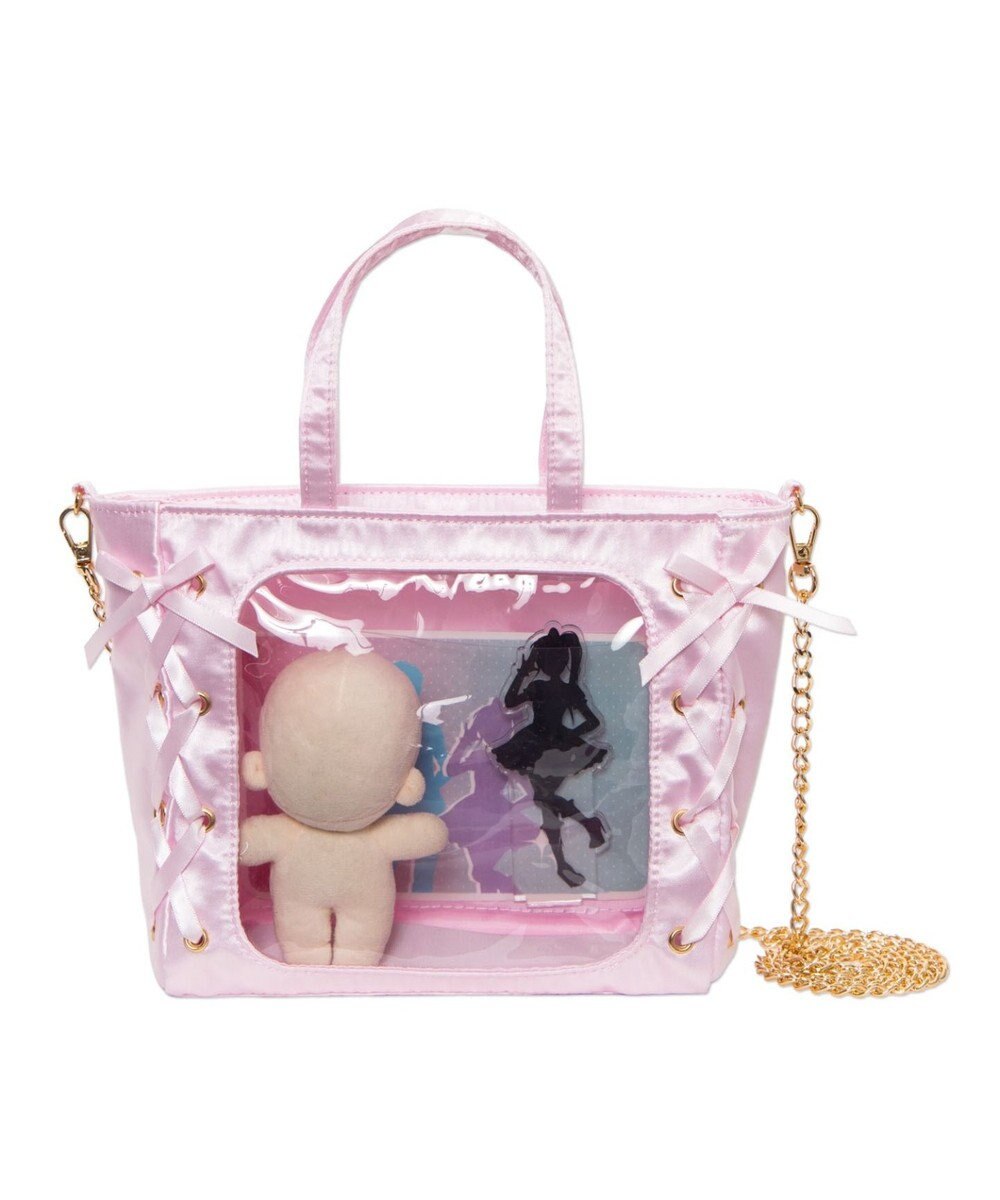 WEGO 【痛バ＆推し活グッズ】レースアップミニぬいショルダー 