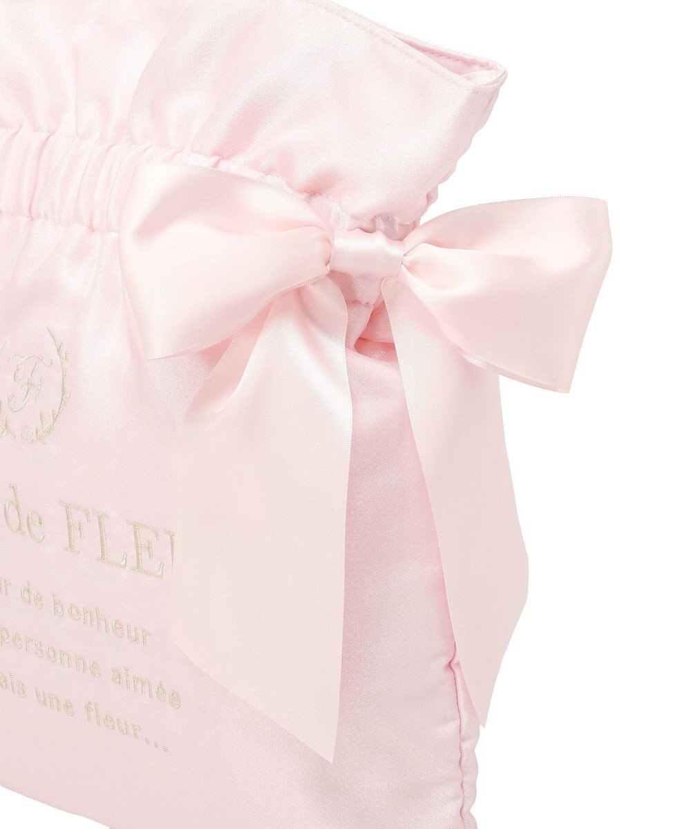 Maison de FLEUR オーガンジーダブルリボンギャザートート 