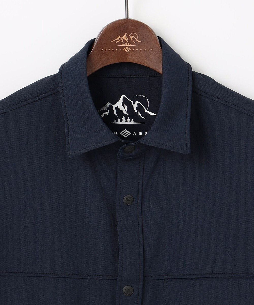 JOSEPH ABBOUD MOUNTAIN 【UVカット/接触冷感】SOLAMENT トリコットメッシュ 半袖 シャツ 