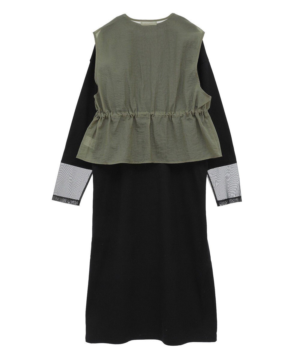 Green Parks ＳＥＴ２点シアーナイロンベスト＋リブワンピース 