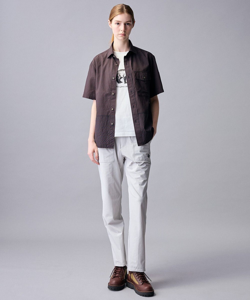 JOSEPH ABBOUD MOUNTAIN 【日本素材/軽量/オーガニックコットンブレンド】チェックコンビ アウトドア シャツ 