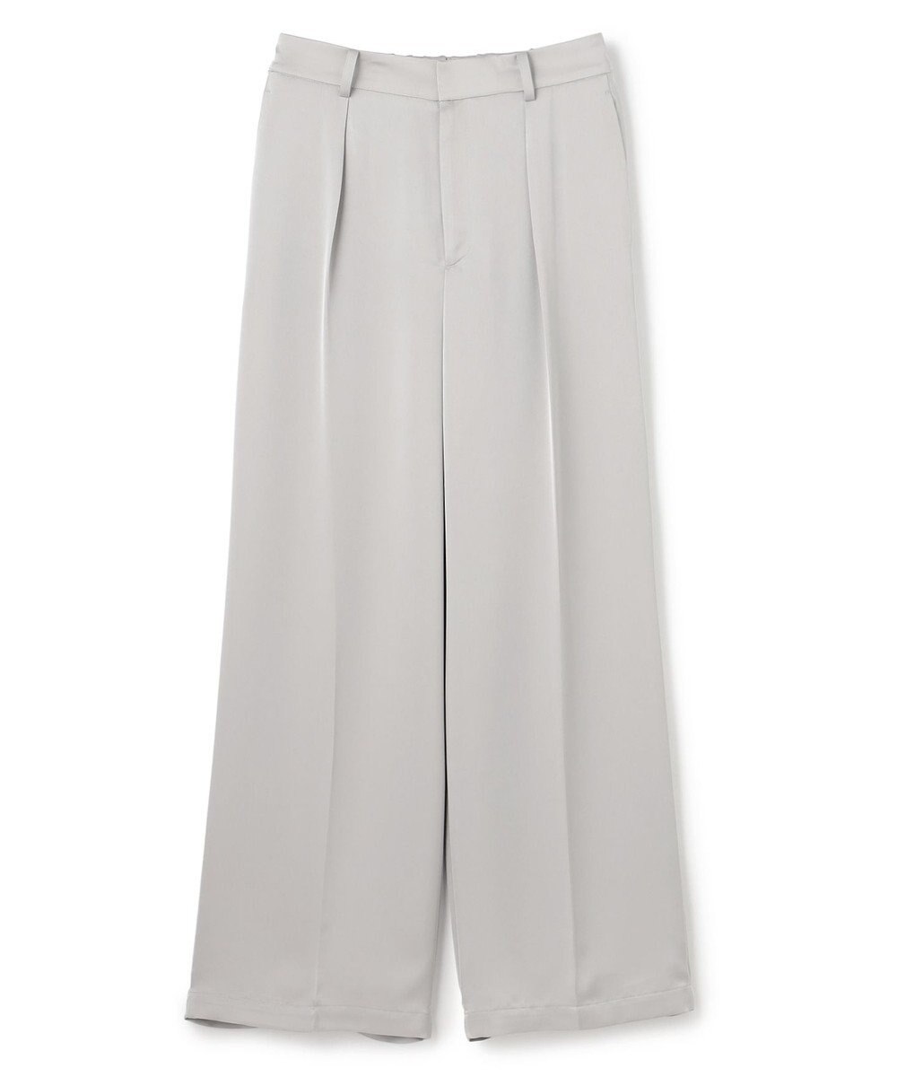 uncrave ライトダブルサテン ワイドパンツ 