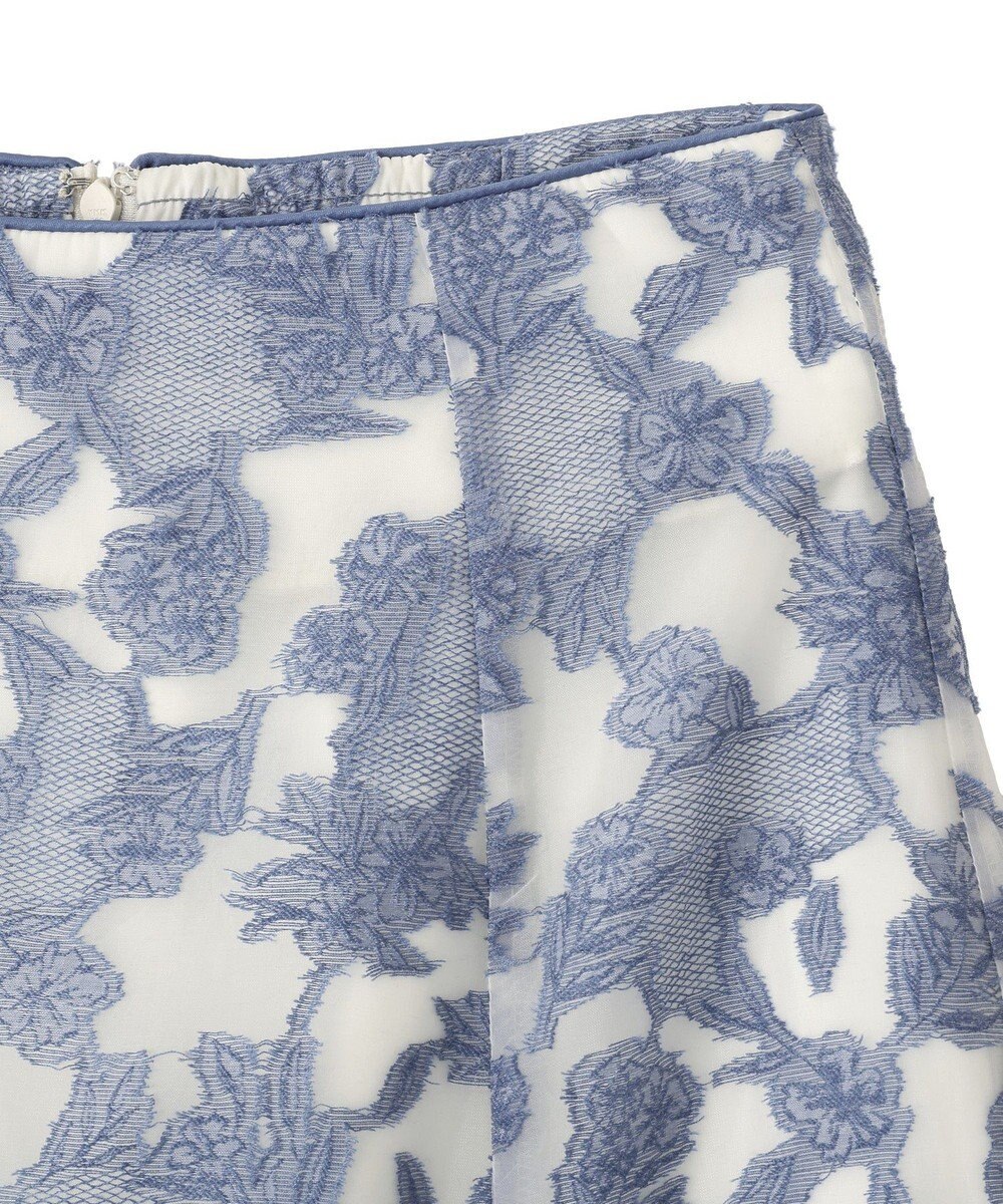 YECCA VECCA シアーレース柄マーメイドスカート 