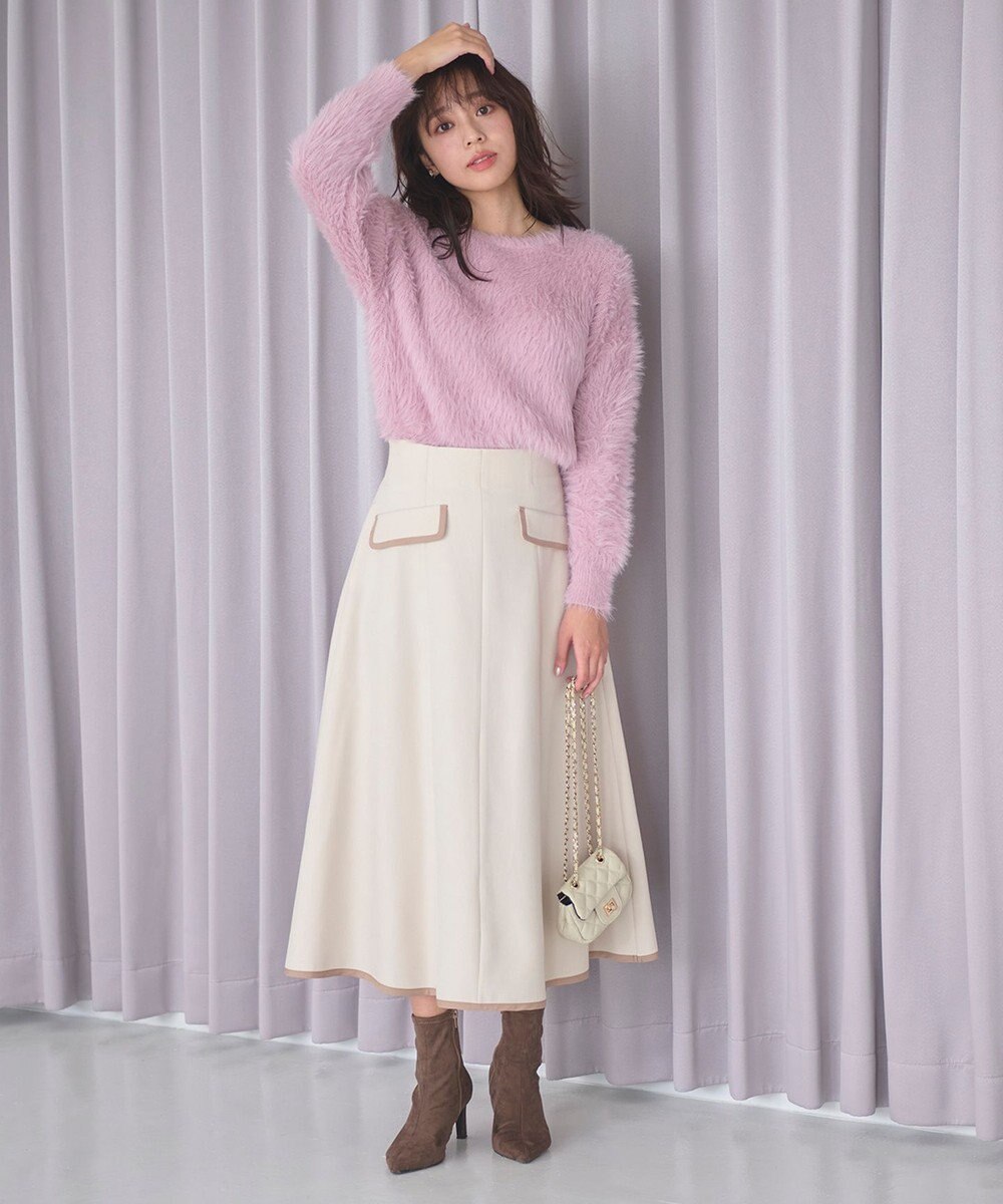 Feroux 【選べる4カラー】ゆるふわシャギー ニット 