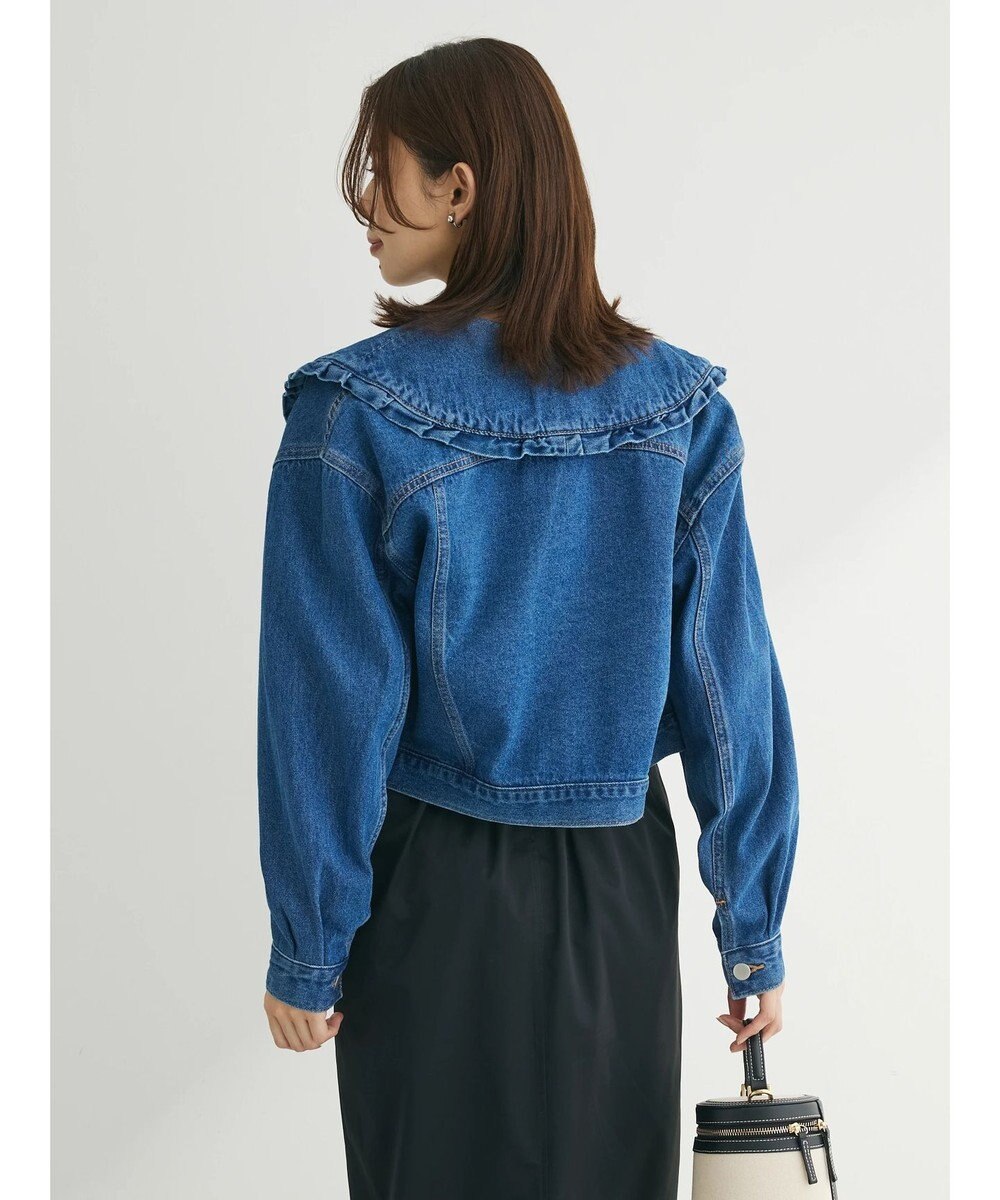 Green Parks ・Ｄｏｕｂｌｅ　Ｆｌａｇｓ　　フリルカラーＧジャン 