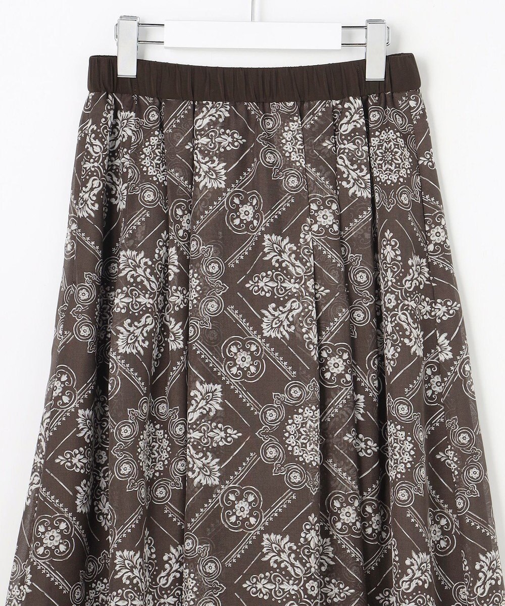 自由区 ロータスタイルプリント スカート 