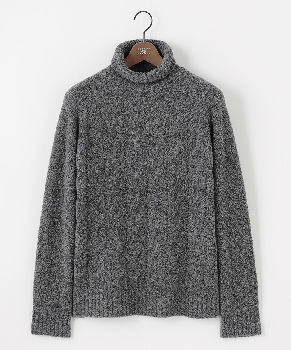 JOSEPH ABBOUD 【インポート素材/ソフトな肌触り/軽量】MOUSSE タートルネックニット 