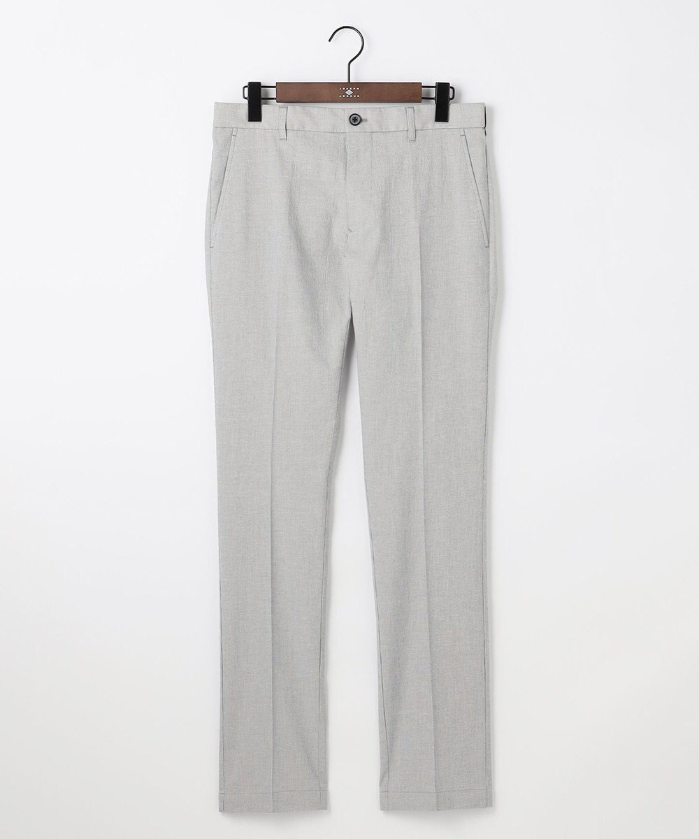 JOSEPH ABBOUD 【ウエストも伸びる!オーガニックコットン使用】サマームリネ パンツ 