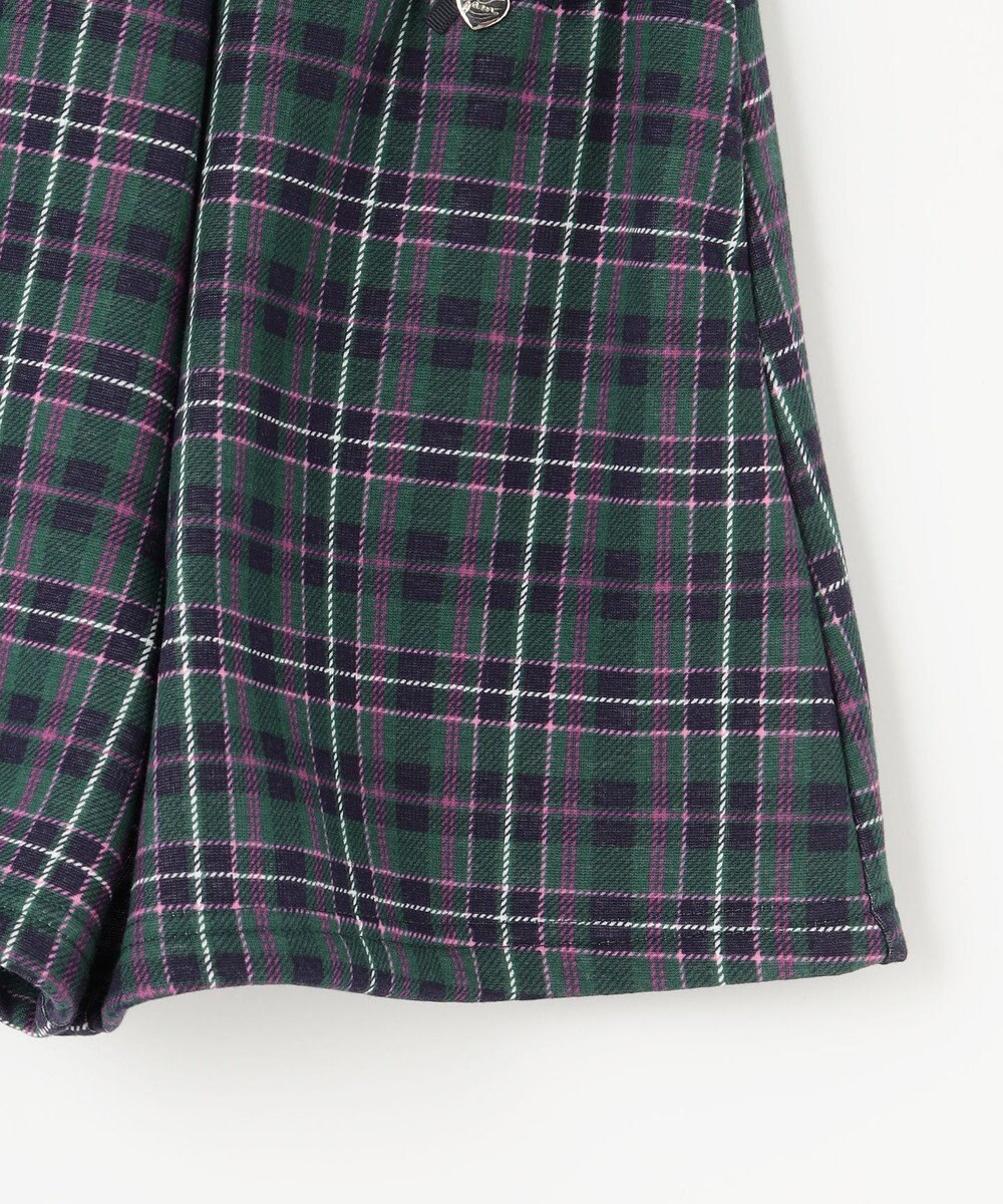 ANY KIDS 裏シャギーチェックショートパンツ 