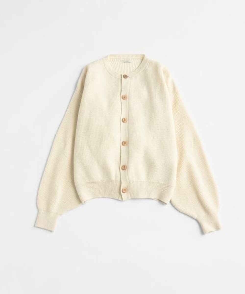 LENO CREW NECK CARDIGAN クルーネックカーディガン 