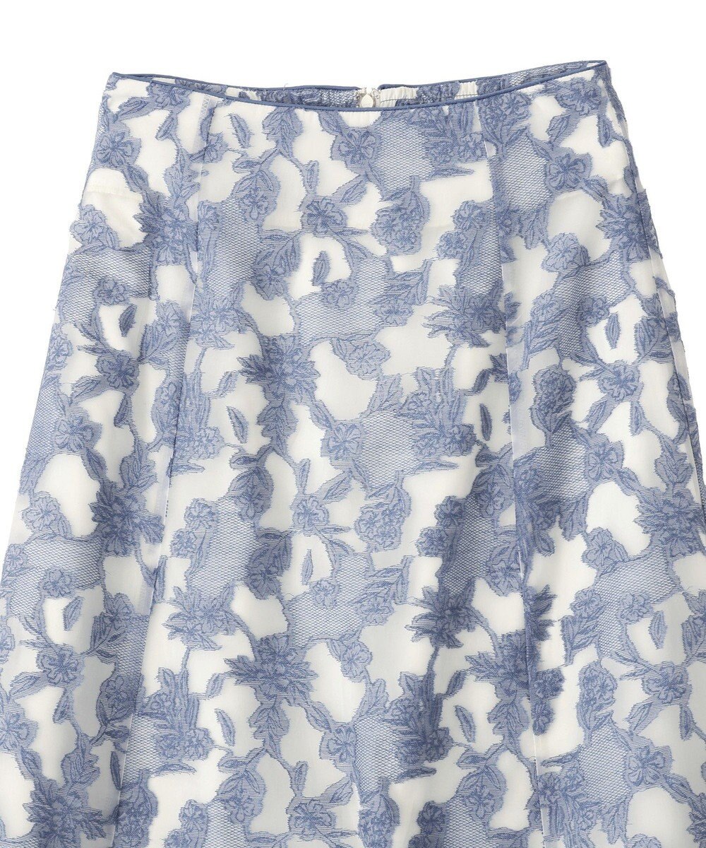 YECCA VECCA シアーレース柄マーメイドスカート 