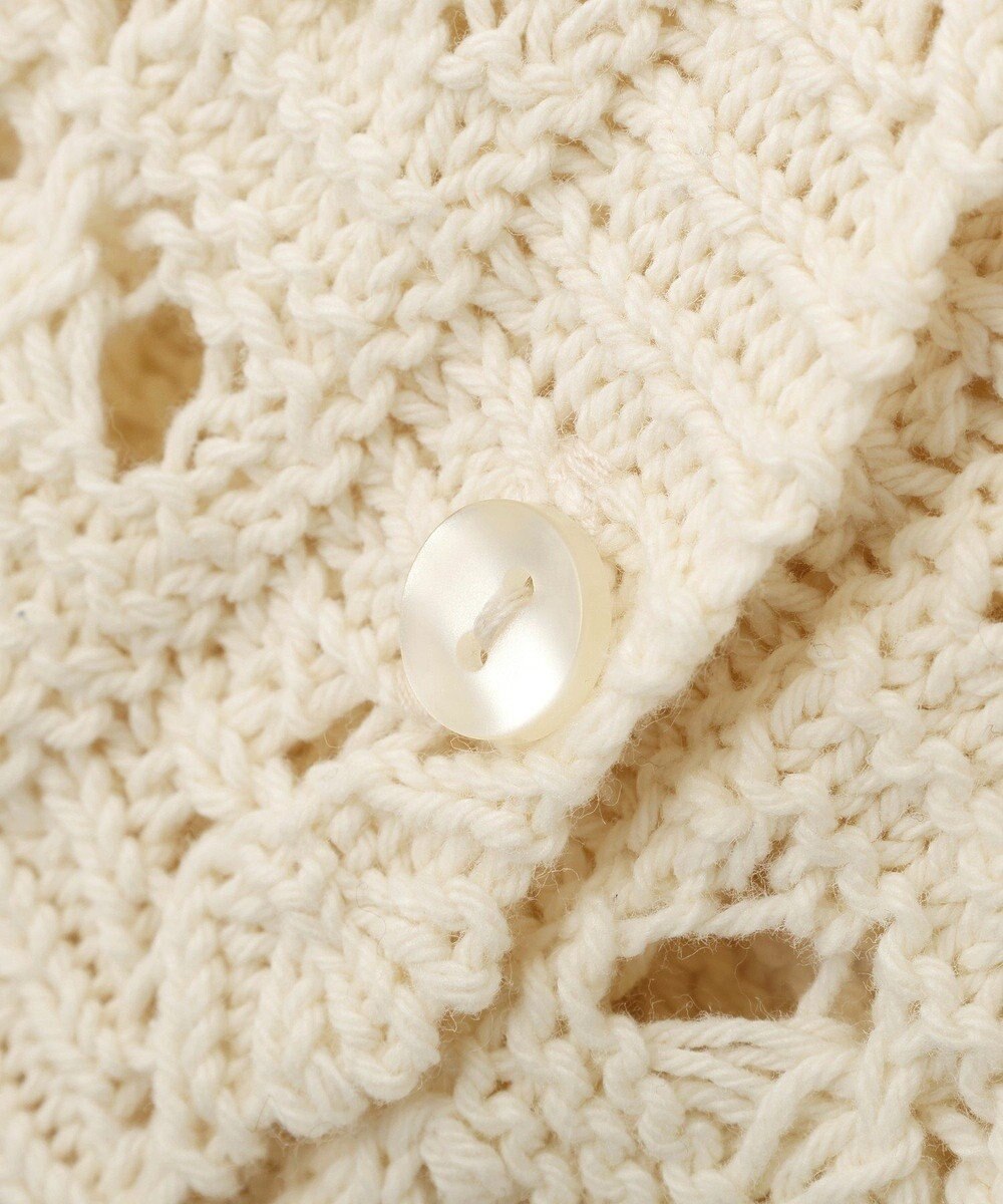 AMERICAN HOLIC 【前後2WAY】レース透かし編みニットカーディガン 