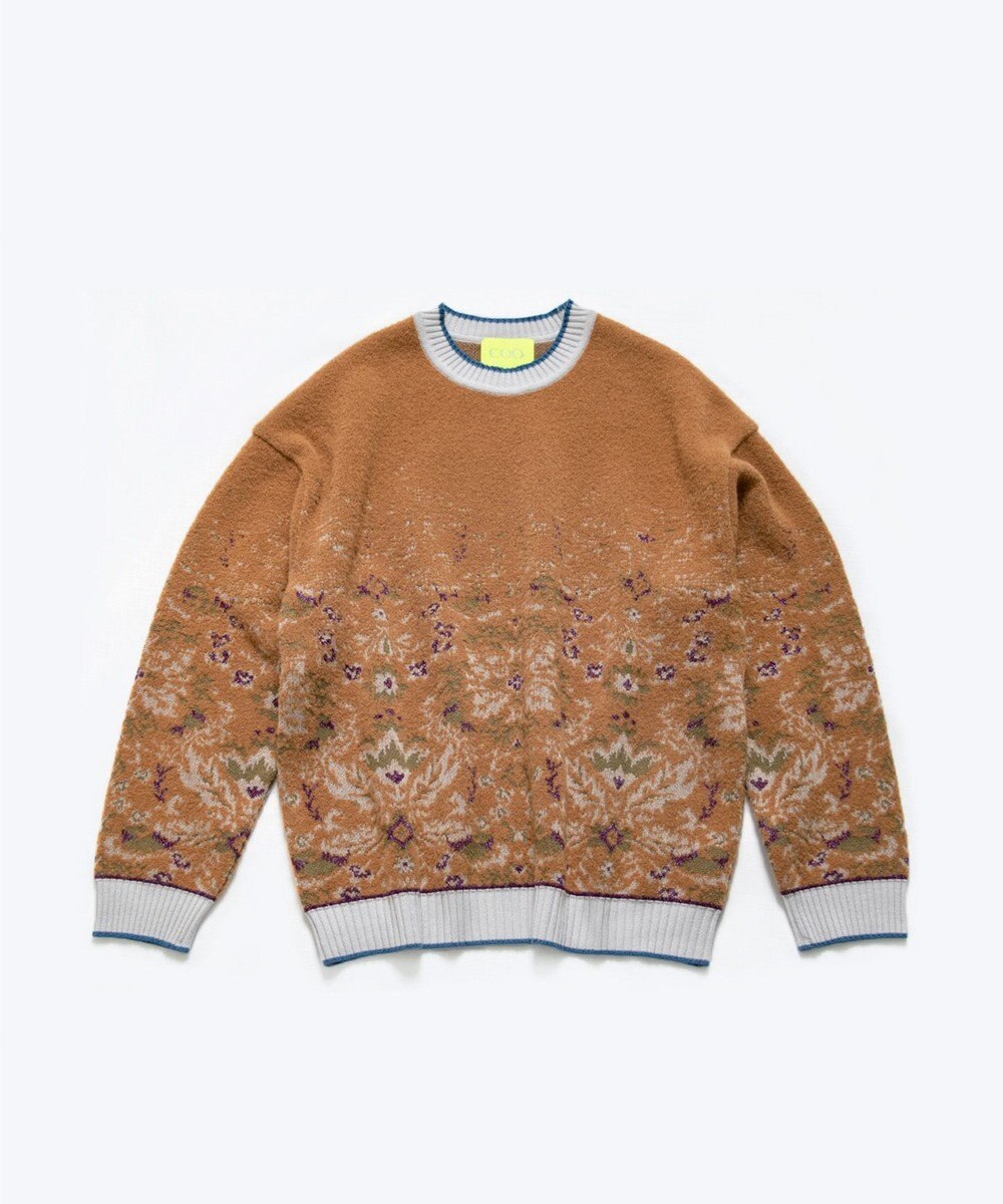 COQ FOREST MEMORY 花柄プルオーバーニット 