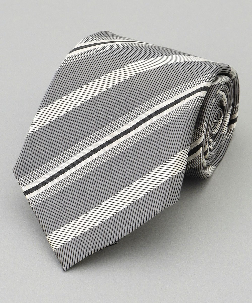 GOTAIRIKU  GOTAIRIKU別注【日本製】シルク ネクタイ_レジメンタル柄 