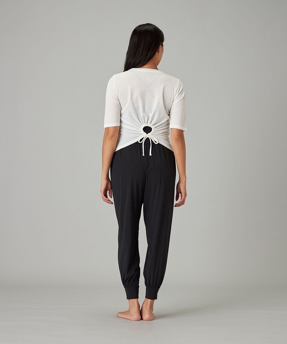 Chacott シアーワッフルハーフスリーブTシャツ 