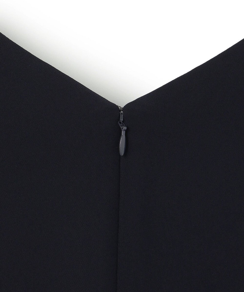 ICB L 【洗える】ライトダブルクロス Vネックワンピース 