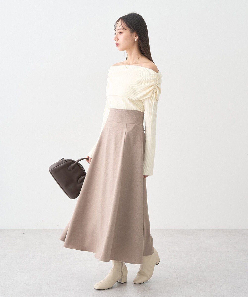 earth music&ecology バックレースアップスカート 