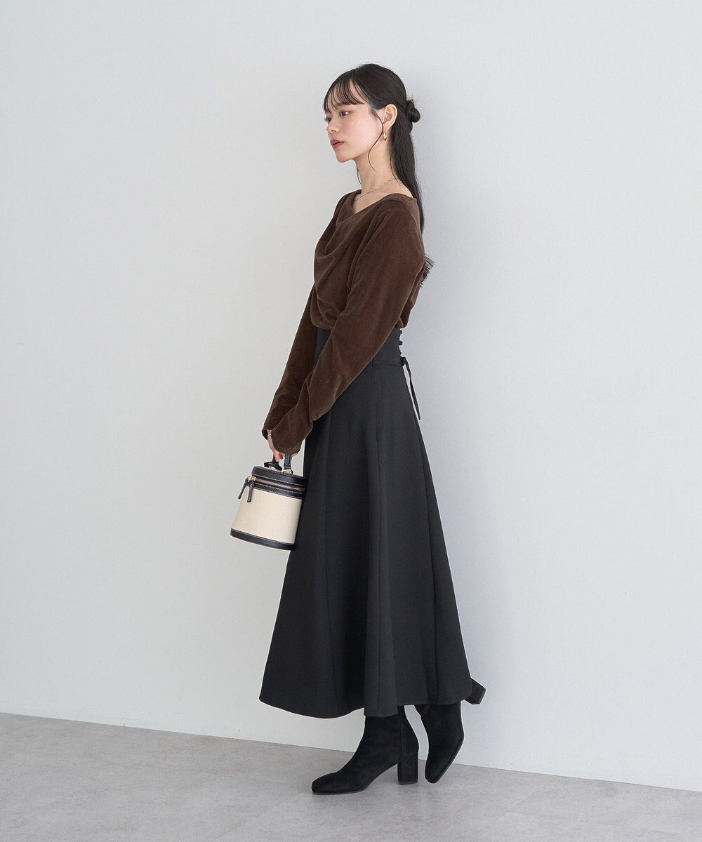 earth music&ecology バックレースアップスカート 