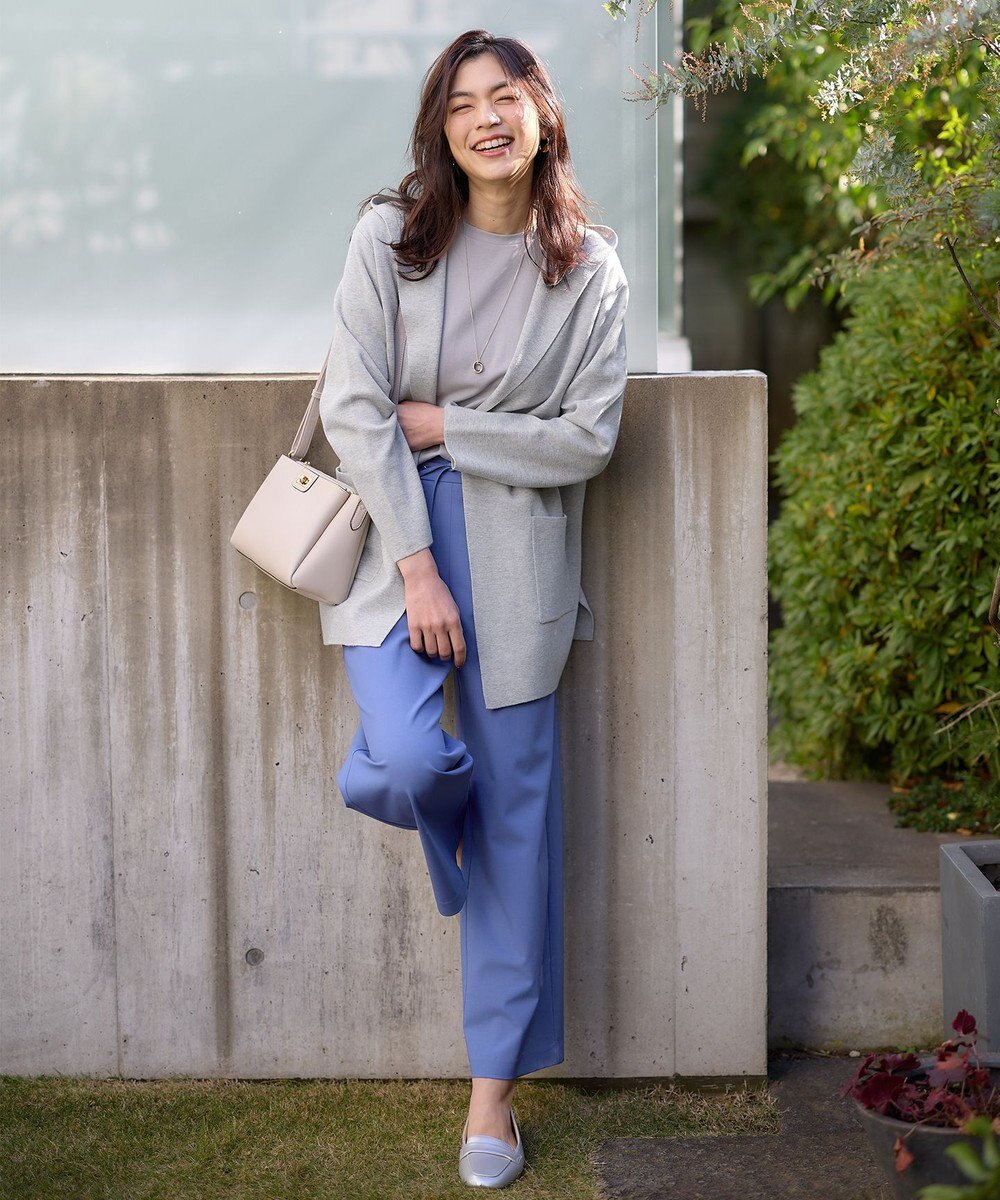 ANY ニットフーディーコーディガン 