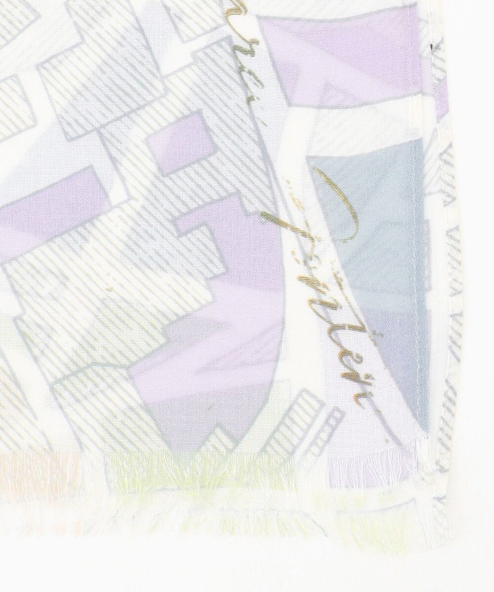 J.PRESS LADIES 【洗える】 MAP プリント ストール 