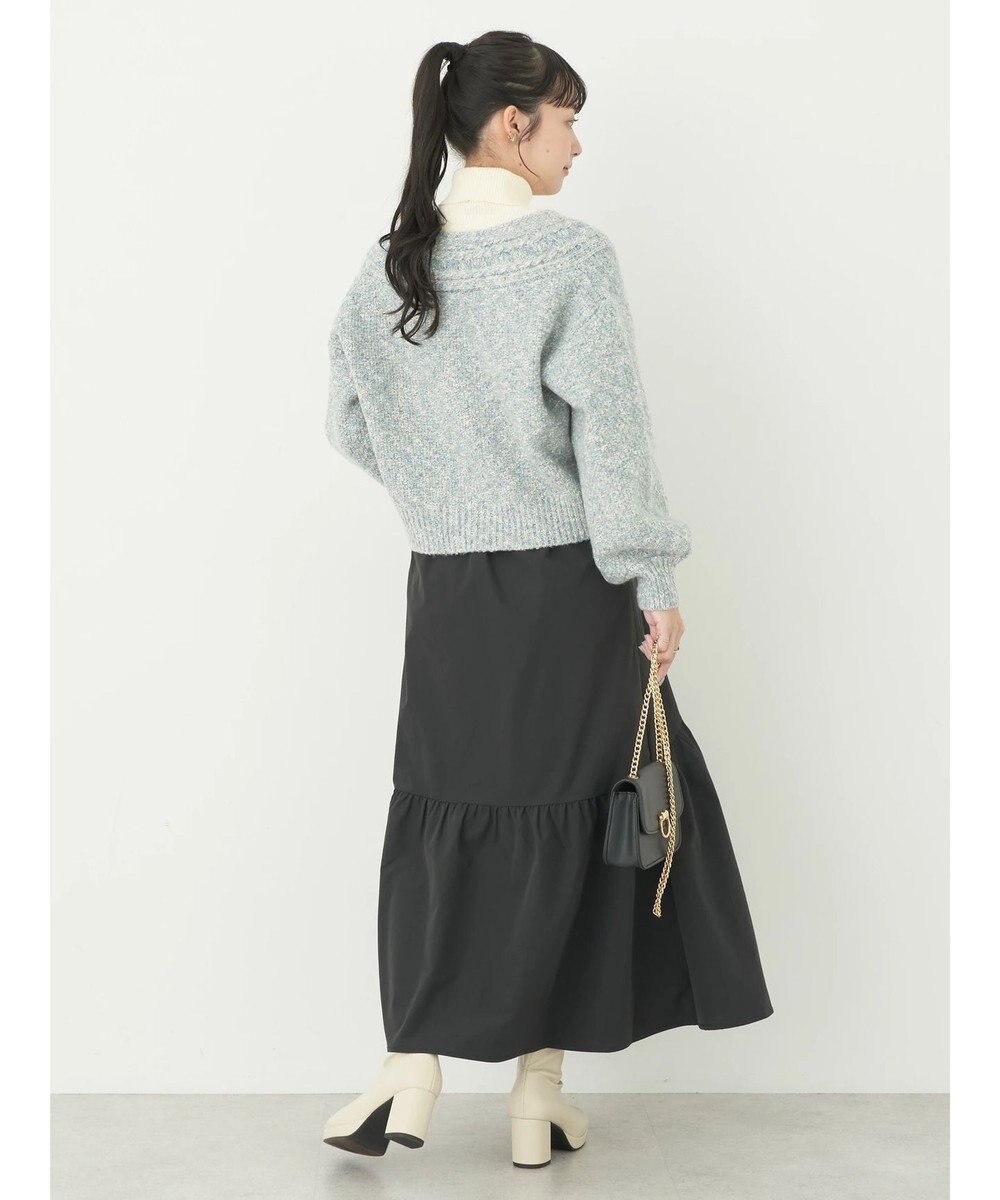 earth music&ecology ラメスラブニットカーディガン 