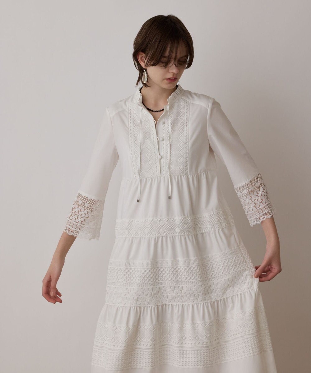 GRACE CONTINENTAL レースコンビワンピース 