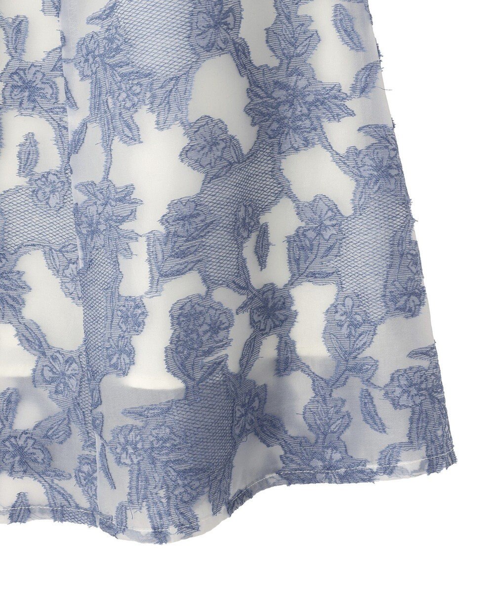 YECCA VECCA シアーレース柄マーメイドスカート 