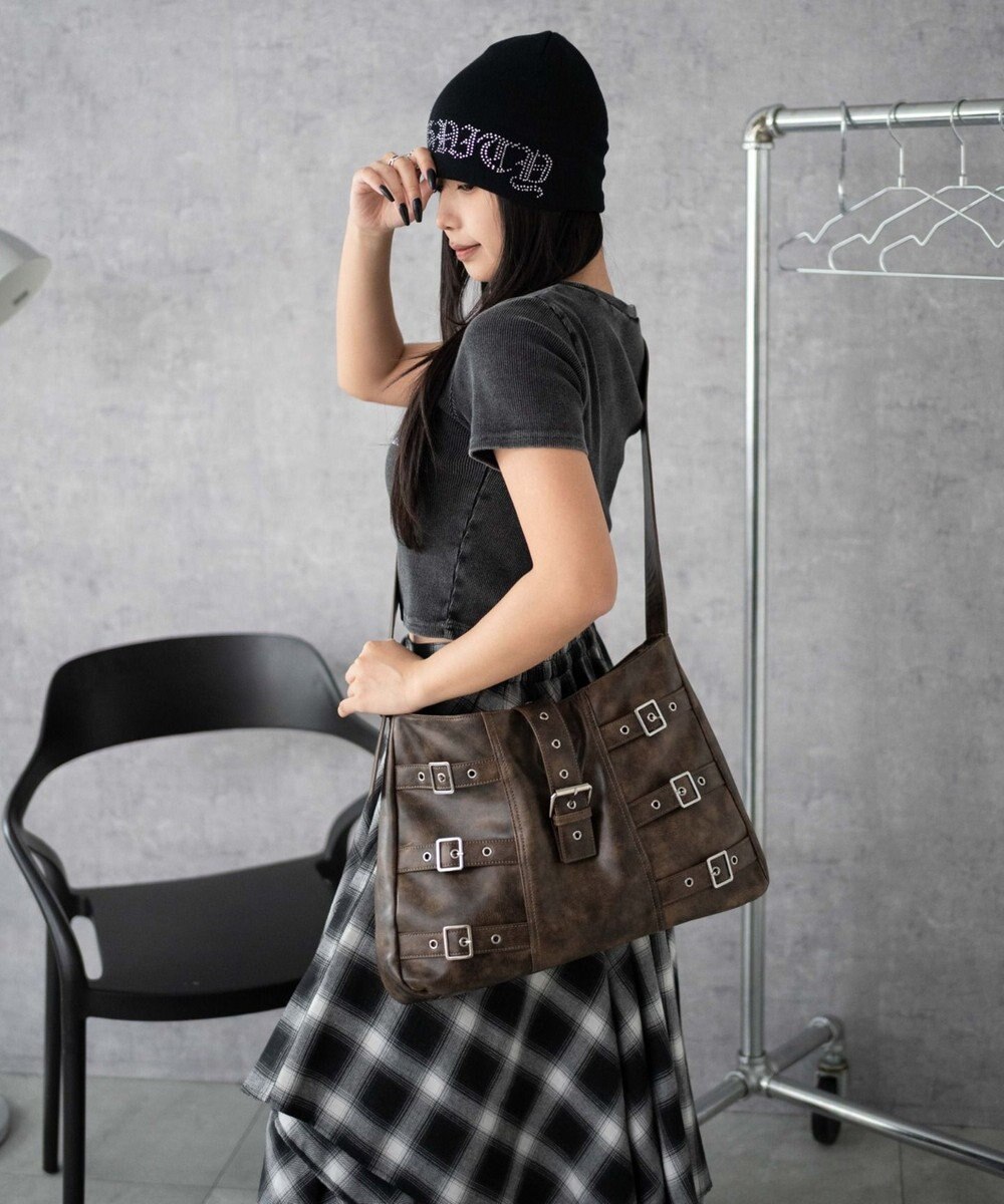 WEGO ベルトデザインBIGショルダー 